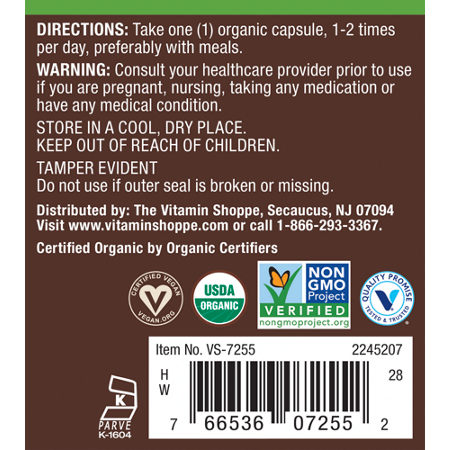 Directions for plnt Organic Maca Supports Energy Vitality and Stamina