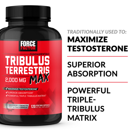 Force Factor Tribulus Terrestris Max 2000 MG vegetable capsules view 5