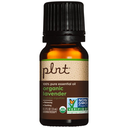 plnt Organic Lavender Essential Oil bottle front
