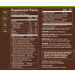 Supplement Facts label for plnt Organic BioGreens Superfood Powder