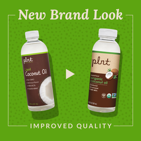 plnt Organic Liquid Coconut Oil bottle alternate view 2