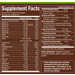 Supplement Facts label for plnt Fermented Whole Food Mens Multivitamin