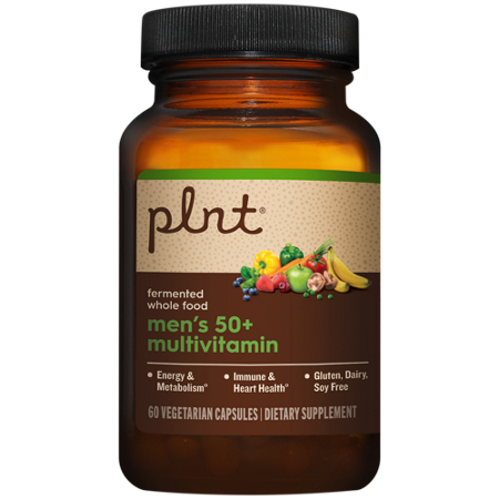 plnt Fermented Whole Food Men's 50 Plus Multivitamin bottle view 4