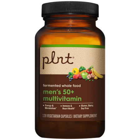 plnt Fermented Whole Food Mens 50 Plus Multivitamin bottle view 4