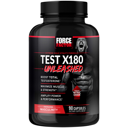 Force Factor Test X180 Unleashed bottle view 2