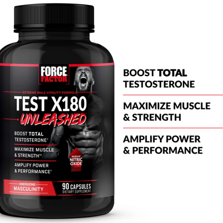 Force Factor Test X180 Unleashed capsules view 5