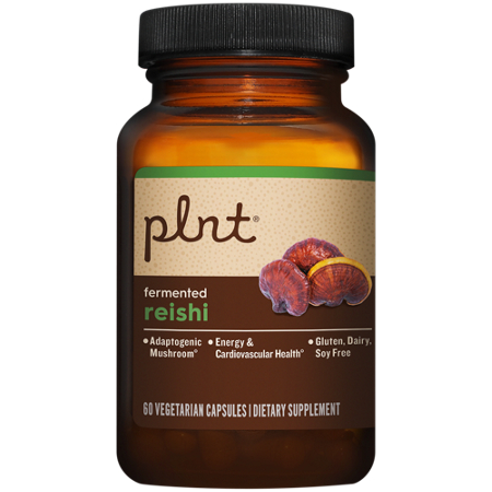 plnt Fermented Reishi Adaptogenic Mushroom Vegetarian Capsules view 4
