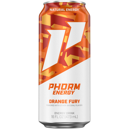 1st Phorm Energy Drink Orange Sunrise can front