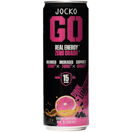 JOCKO FUEL Discipline GO Energy Drink Pink Lemonade can front