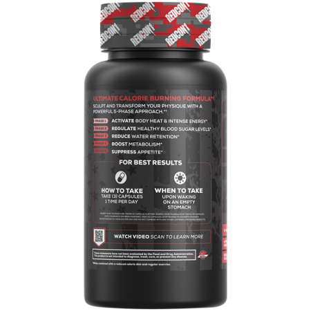 RedCon1 C-Burn Extreme Fat Burner bottle view 4