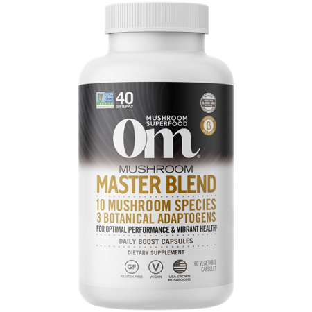 Om Organic Mushrooms Mushroom Master Blend capsules front