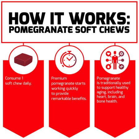 Pomegranate Chews Daily Wellness & Antioxidant Support view 6