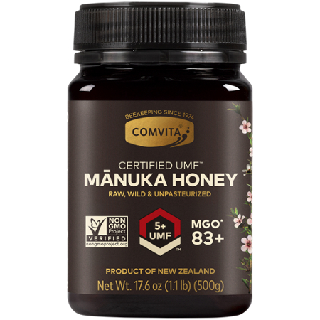 Comvita UMF 5+ Manuka Honey bottle front