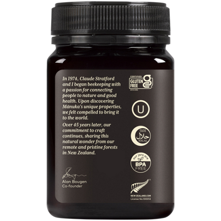 Comvita UMF 5+ Manuka Honey bottle view 5