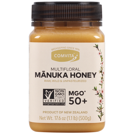 Multifloral Manuka Honey Raw Wild Unpasteurized jar front