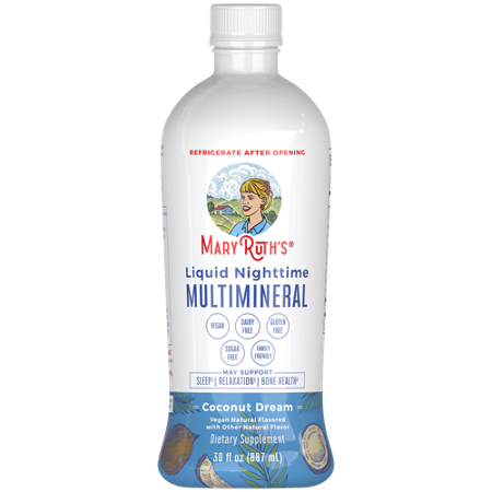 MaryRuth's Liquid Nighttime Multimineral Coconut Dream bottle front
