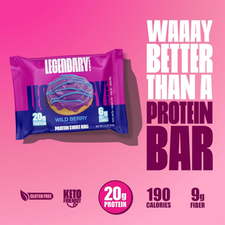 Legendary Foods Protein Sweet Roll Wild Berry view 7