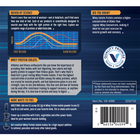 Whey Protein Isolate Powder Frosted Cereal label view 4