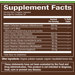 Supplement Facts label: plnt Organic Brain Support