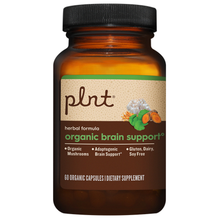 plnt Organic Brain Support Herbal Formula capsules view 4