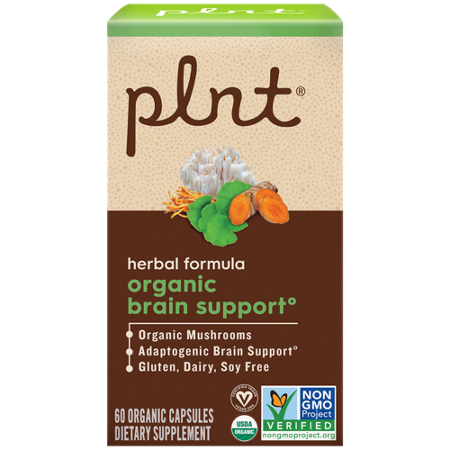 plnt Organic Brain Support Herbal Formula box view 6