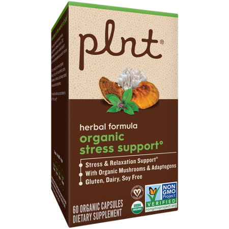 plnt Organic Stress Support Herbal Formula box view 7