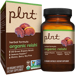plnt herbal formula organic reishi capsules box and bottle front