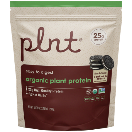 plnt Organic Plant Protein bag front