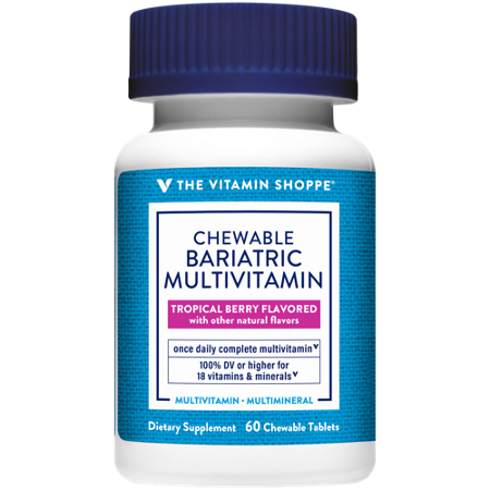 The Vitamin Shoppe Chewable Bariatric Multivitamin bottle front