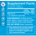 Supplement Facts label for Magnesium Glycinate 400 MG Softgels