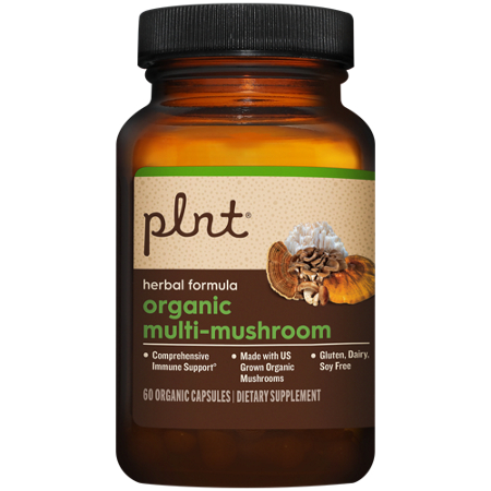 plnt Organic Multi-Mushroom Herbal Formula capsule view 4