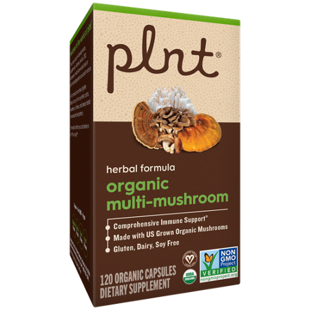 plnt Herbal Formula Organic Multi-Mushroom box front