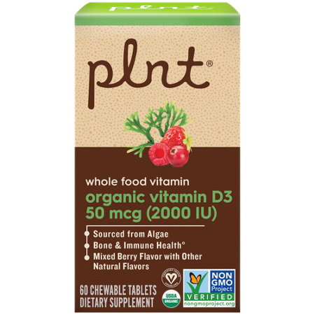plnt Organic Vitamin D3 Whole Food Vitamin box view 6