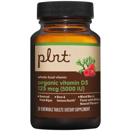 plnt Organic Vitamin D3 Mixed Berry chewable tablets 125 MCG view 4