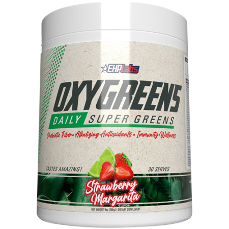 OxyGreens Daily Super Greens Strawberry Margarita powder front