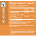 Supplement Facts label for L-Arginine-Ornithine Amino Acid 2000 MG