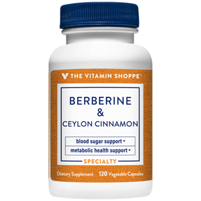 Berberine & Ceylon Cinnamon – Supports Blood Sugar & Metabolic Health (120 Vegetable Capsules)