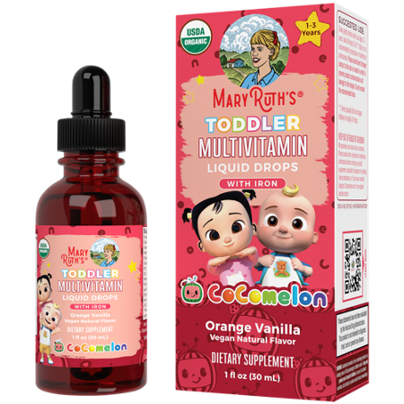 MARYRUTH'S CoComelon Toddler Multivitamin Liquid Drops bottle and box front