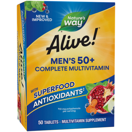 Alive Mens 50 Complete Multivitamin box front