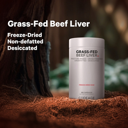 Grass-Fed Beef Liver 3000mg capsules view 5