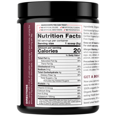 Nutrition Facts Is Beets Good For Your Body Total Beets Organic