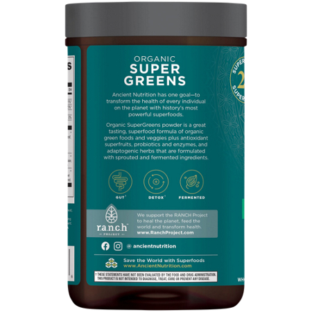 Ancient Nutrition Organic Super Greens Powder view 4