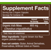Supplement Facts label for Organic Sea Moss Capsules
