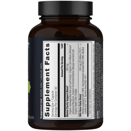 Supplement Facts label for Ancient Nutrition Probiotics