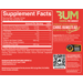 Supplement Facts label for RAW Essential Pre-Workout Sour Watermelon