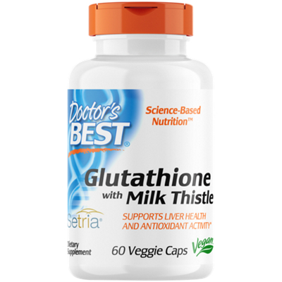 Glutathione with Milk Thistle for Liver Health (60 Capsules)