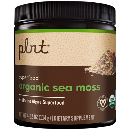 plnt Organic Sea Moss Powder container front