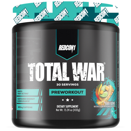 Total War Preworkout 30 servings container front