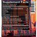 Supplement Facts label for Gold's Gym Total War Pre-Workout Cali Splash