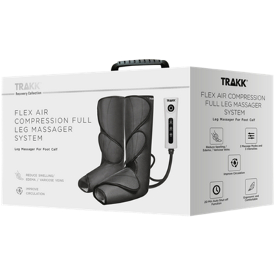 Flex Air Compression Full Leg Massager - Black